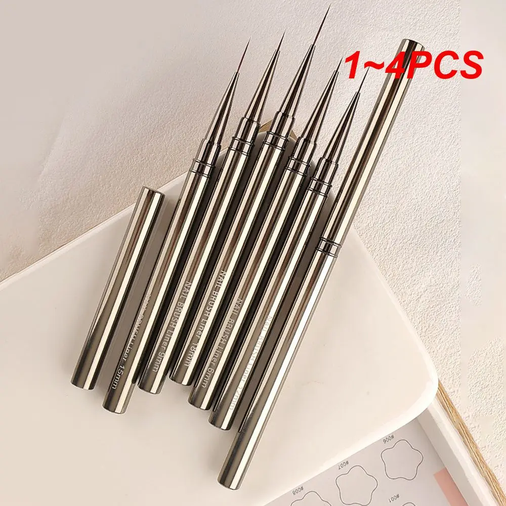 

1~4PCS Nail Pen Easy To Operate Metal Suitable For Hooking Not Easy To Roll Pull Wire Pull Pen Draw Good Texture