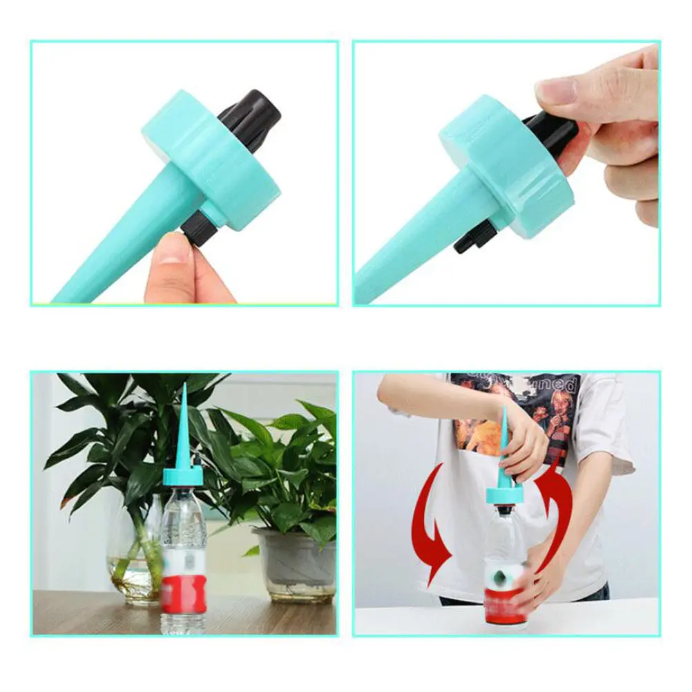 12Pcs Automatic Plant Spike Plastic Garden Irrigation Device for Home Bonsai Plants Automatic Garden System