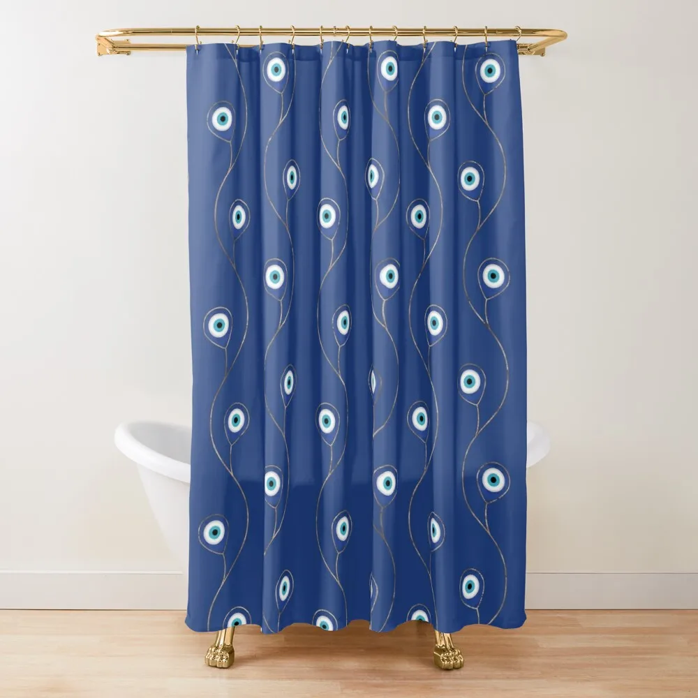

Nazar pattern - Turkish Eye charm #2 Shower Curtain Shower Set For Bathrooms Luxury Bathroom Curtain