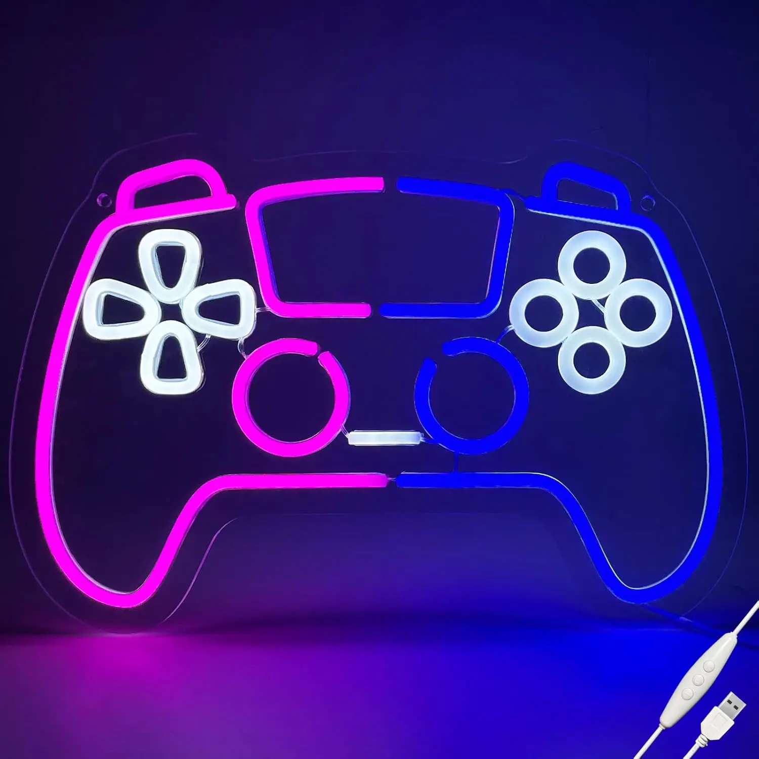 

Neon Controller Game Decor Light Cool-toned neon, industrial style, edgy street feel