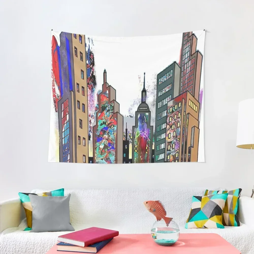 Spidey’s Neighbourhood Tapestry Room Decorations Aesthetic Japanese Room Decor Home Decor Accessories Tapestry