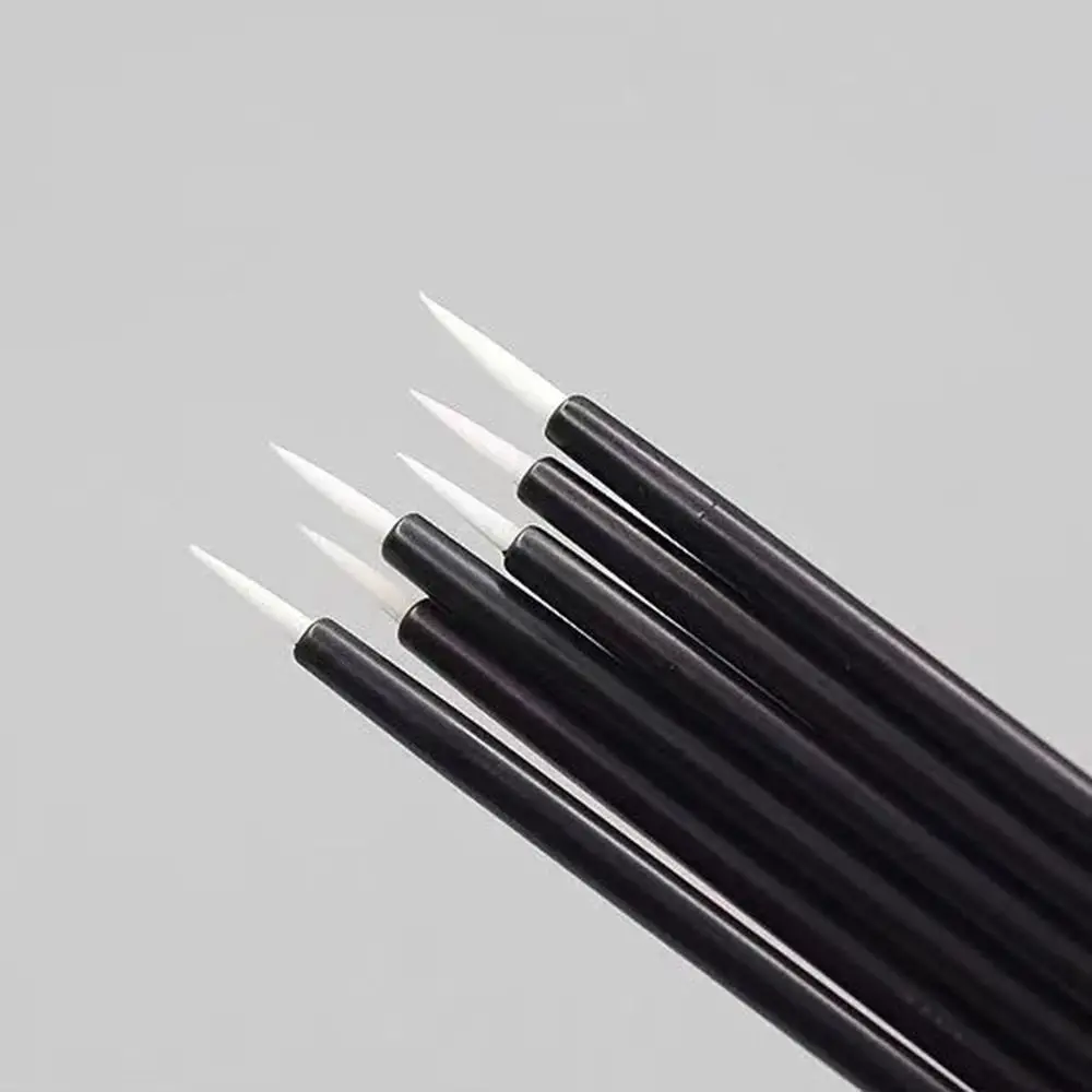 50/100 pezzi micro pennello per eyeliner usa e getta pennello per contorno labbra individuale di precisione bellezza professionale super fine