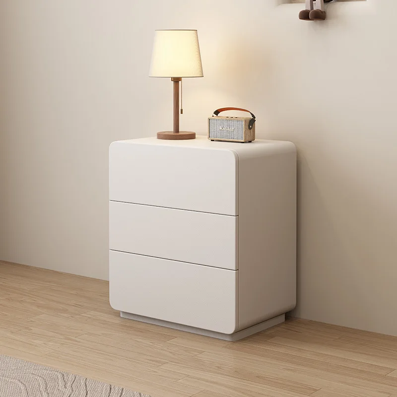 Modern simple chest cabinet Bedroom storage cabinet Light luxury bedside table Solid wood three four five chest