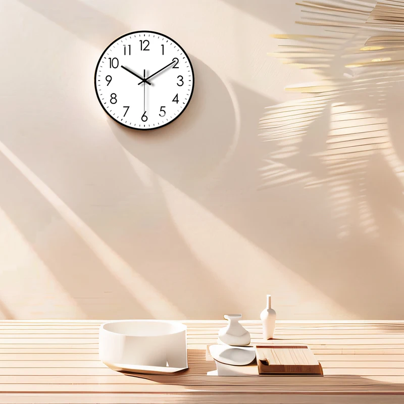 Wall Clock 8 Inch Silent Non-Ticking Wall Clocks Battery Operated Decorative for Home Kitchen Office Bedroom Bathroom Niditon