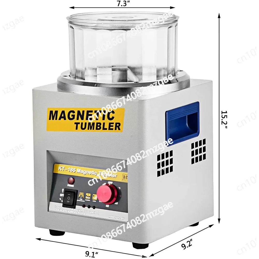 KT-185 Magnetic Polishing Machine Magnetic Grinding Machine Metal Deburring, Chamfering, Jewelry Polishing Equipment