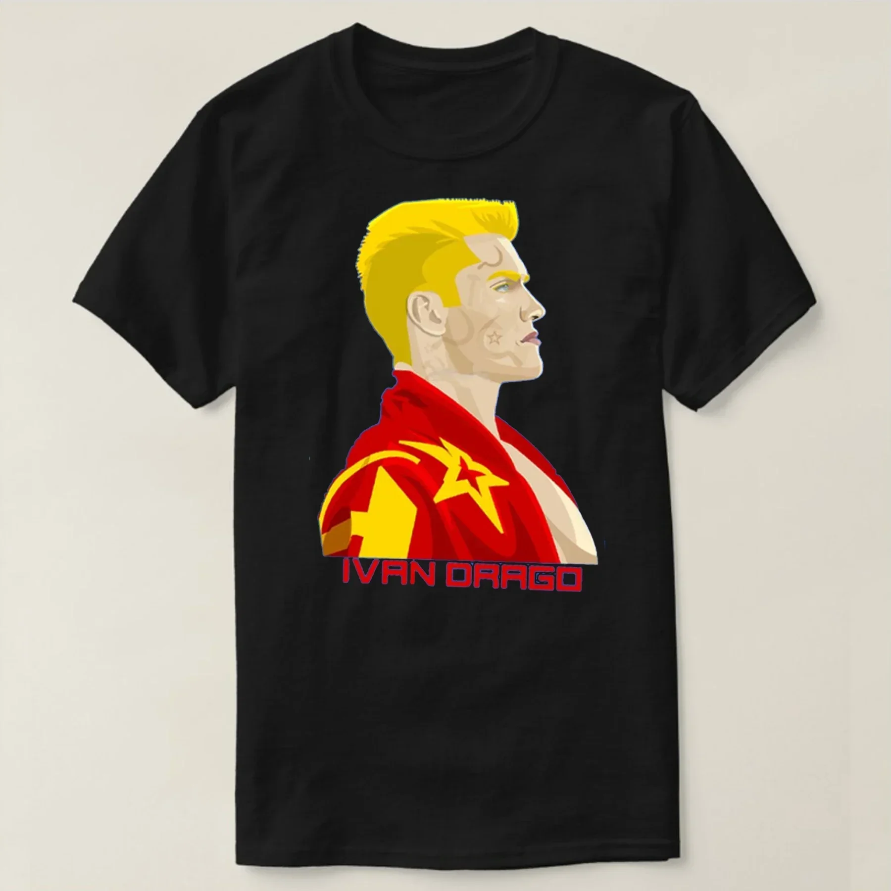 Short Sleeve 100% Cotton Casual T-shirts Loose Top.vintage Ivan Drago Boxing T Shirt.  t shirts for men oversized S-5XL