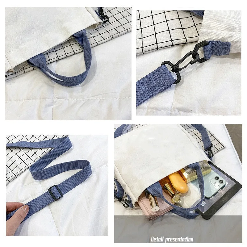 K-pop شيطان الصيادين حقيبة كتف قماش للبنين بنات أنيمي موضة حقائب كروسبودي الطلاب حقيبة يد محتملة حقيبة حمل بسيطة