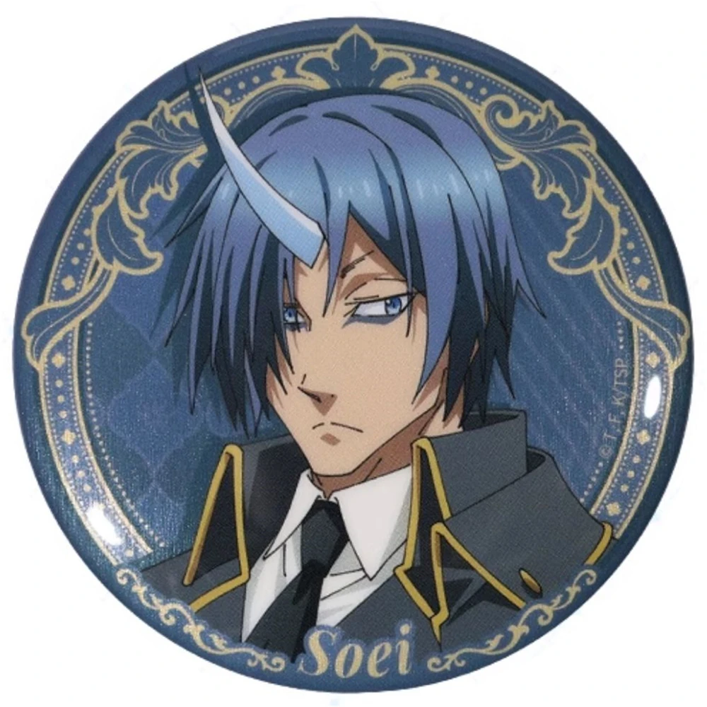 58 mm Anime That Time I Got Reincarnated as a Slime TTIGRAAS ‌   Benimaru Cosplay KOSTÜM Abzeichen Pin SPTE Weißblech Brosche ﻿   Requisite Gilf