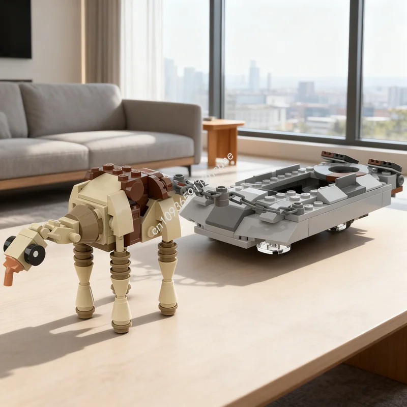 

161pcs MOC Jawas The Junk Transport Star Battle Model Building Blocks Christmas Gift Toy Architecture DIY Idea Brick Education