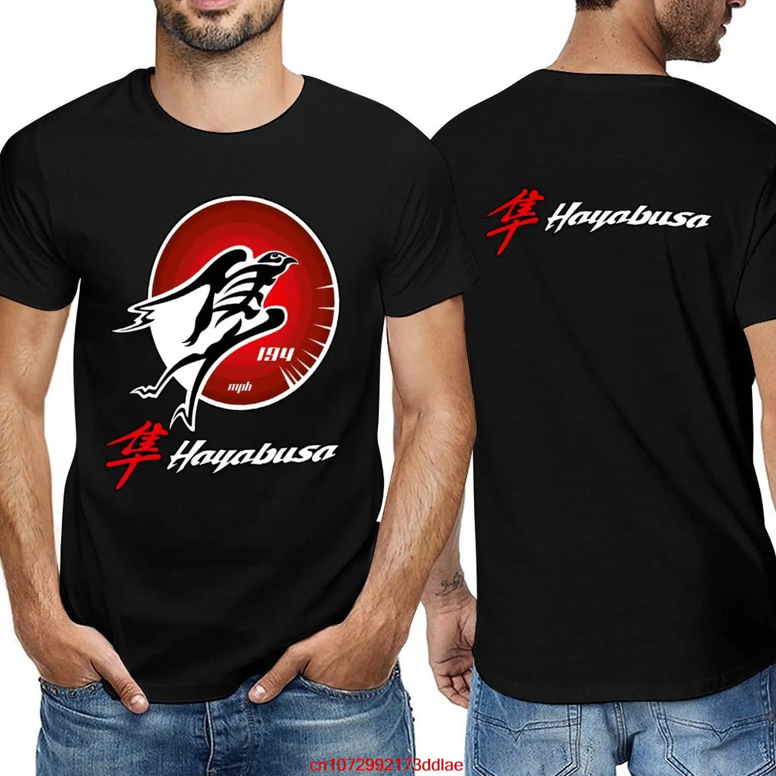 Suz Hayabusa Logo Oversize T-Shirts Branded Mens Clothing 100% Cotton Streetwear Large Size Tops Tee