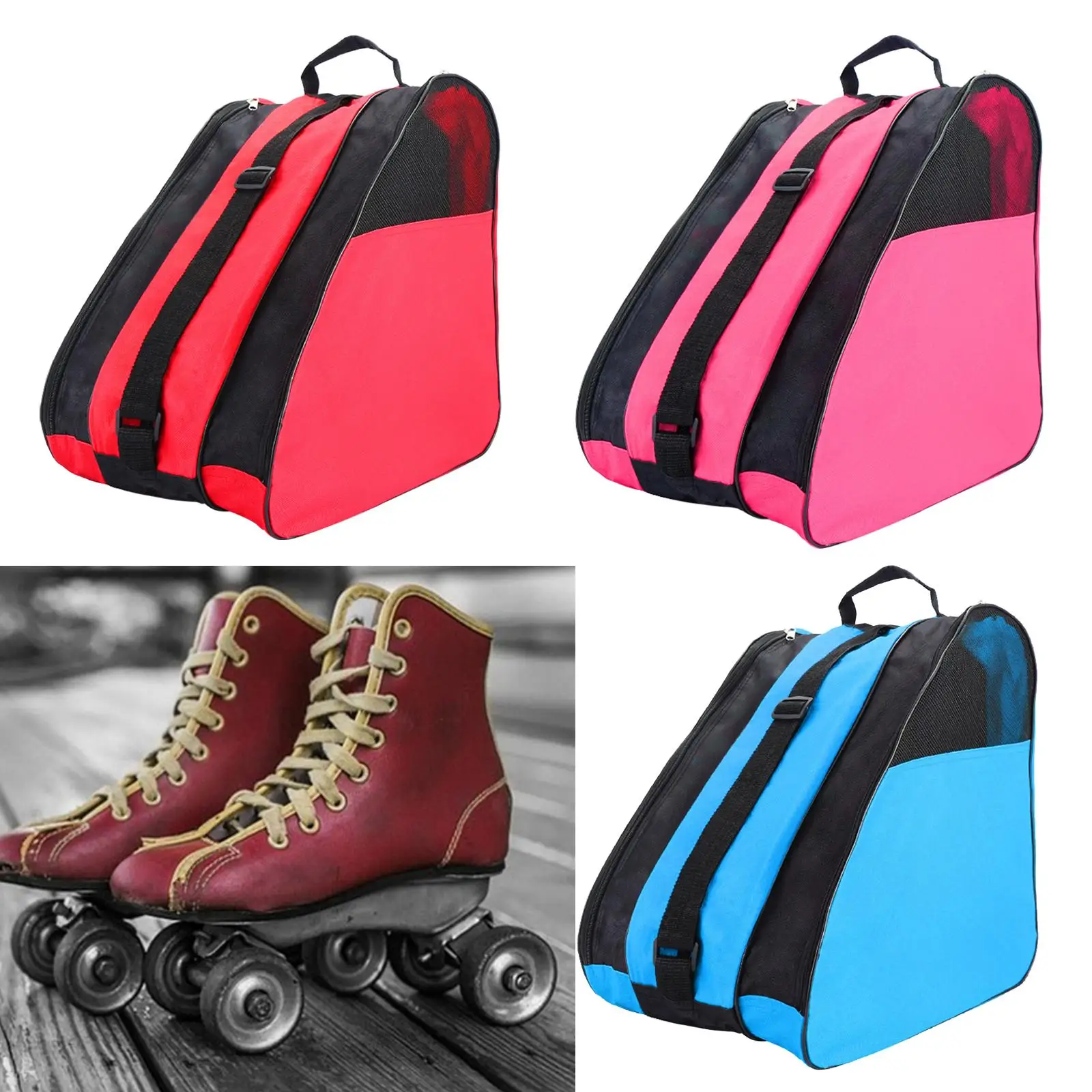 

children Heavy Duty Inline Breathable Triangle Sport Shoulder Bag to Skates for Boy Girl