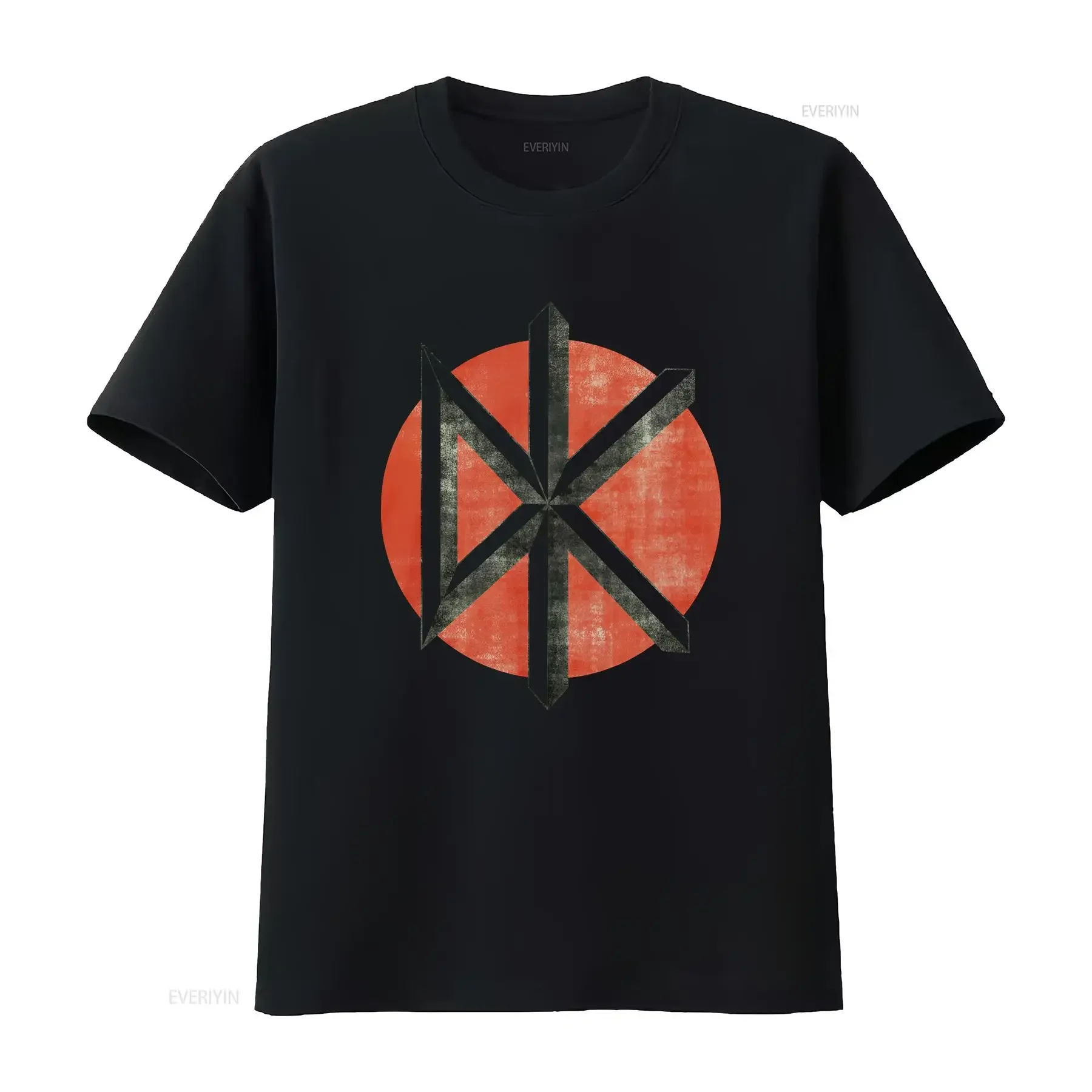 Dead Kennedys Distressed Logo T Shirt Mens Licensed Rock N Roll Vintage White vintage Washed Top For Everyday Wear homme Soft