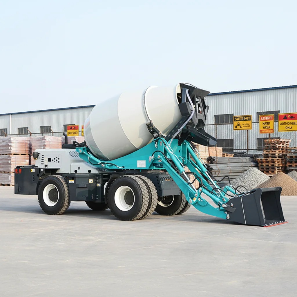 Customized Heavy Duty Self Loading Concrete Mixer Truck Long Service Life