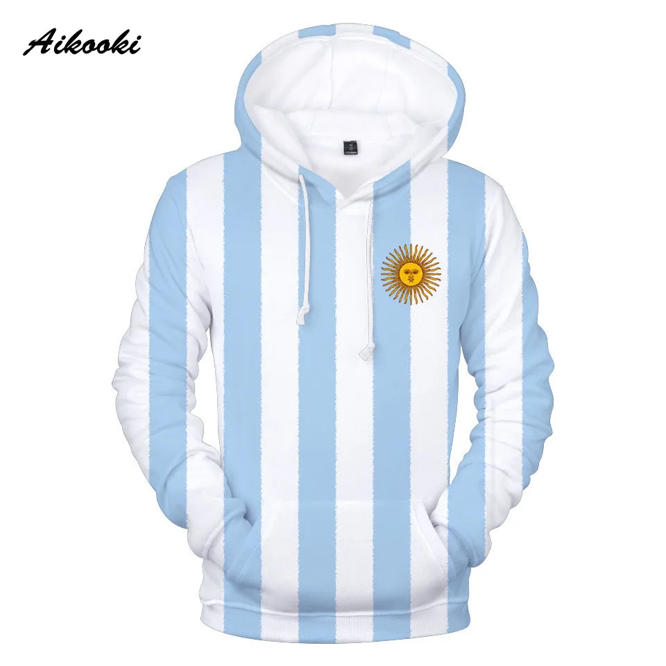 

3D Sweatshirt Argentine National Flag Hoodies Sweatshirts Men/Women Hooded 3D Argentina Flag Spring Winter Hoody Boys Coats