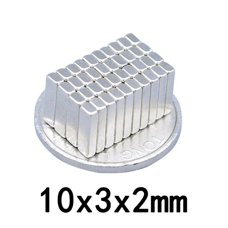 10x3x2 mm Strong Neodymium Magnets Block Permanent Magnet 10x3x2mm Powerful Magnetic Magnets 10*3*2 mm