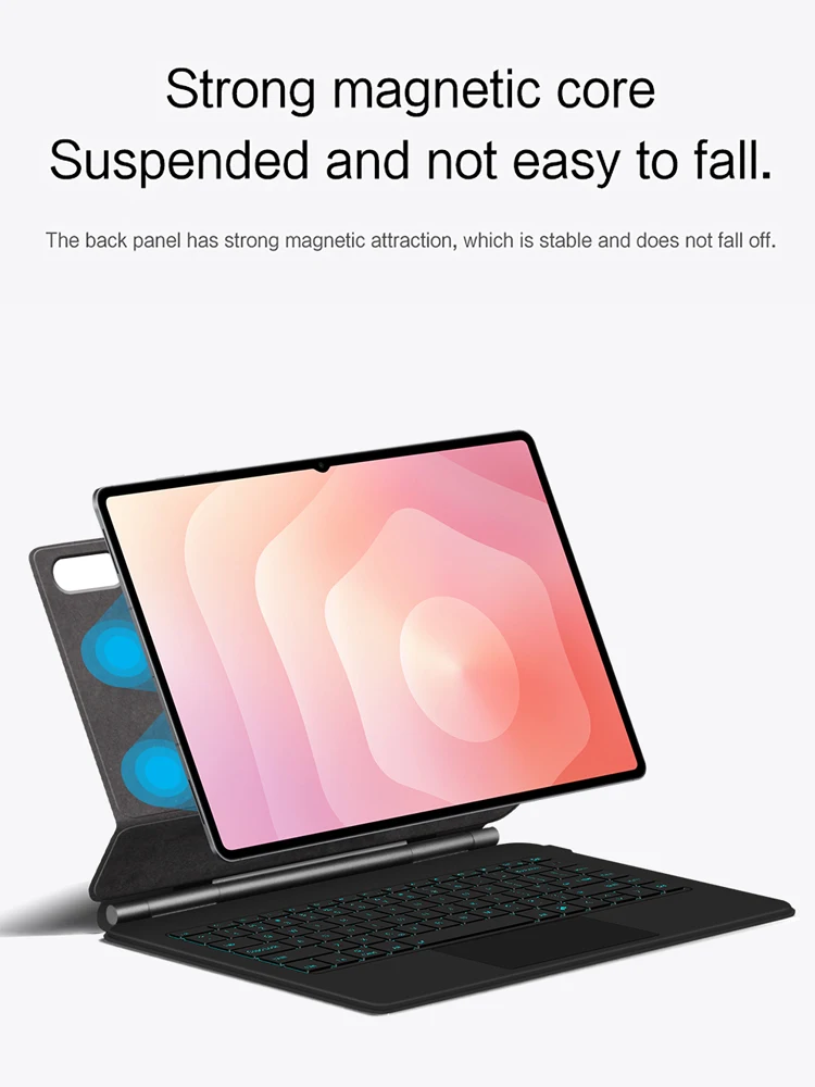 Magic Toetsenbord Voor Samsung Galaxy Tab S11 S10 Lite S9 S8 S7 FE Plus 12.4 11 Magnetische Case voor Tab S8 S9 S10 S11 Ultra 14.6 "Funda - afbeelding 2