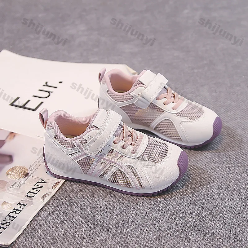 

Kids Shoes 2026 Summer New Comfort Non Slip Children's Sneakers Breathable Mesh Lightweight Boy Casual Sport Shoes Girl Flats