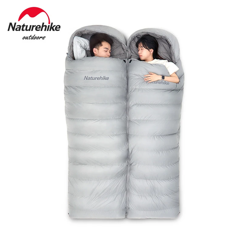 Naturehike Spliceable Duck Down Cotton Sleeping Bag Envelope Portable Outdoor Camping Warm Sleeping Bags Tent Accessories