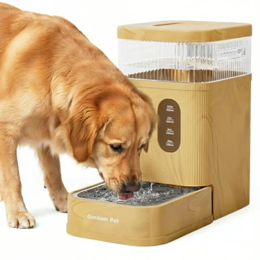 

Автоматическая поилка для собак 8,5 л с гравитационной подачей воды, с миской из нержавеющей стали и фильтром из камня Майфан, без BPA