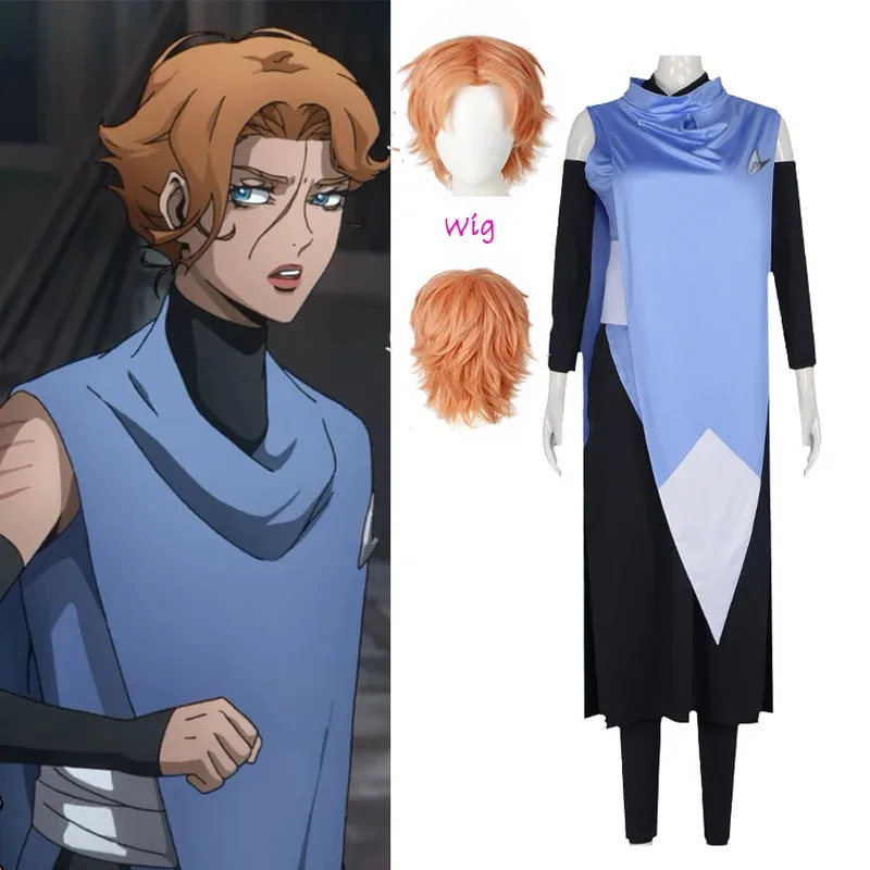 

Castlevira cosplay Sypha Belnades cosplay costume dress adult top skirt anime Halloween uniform party clothes woman Girl