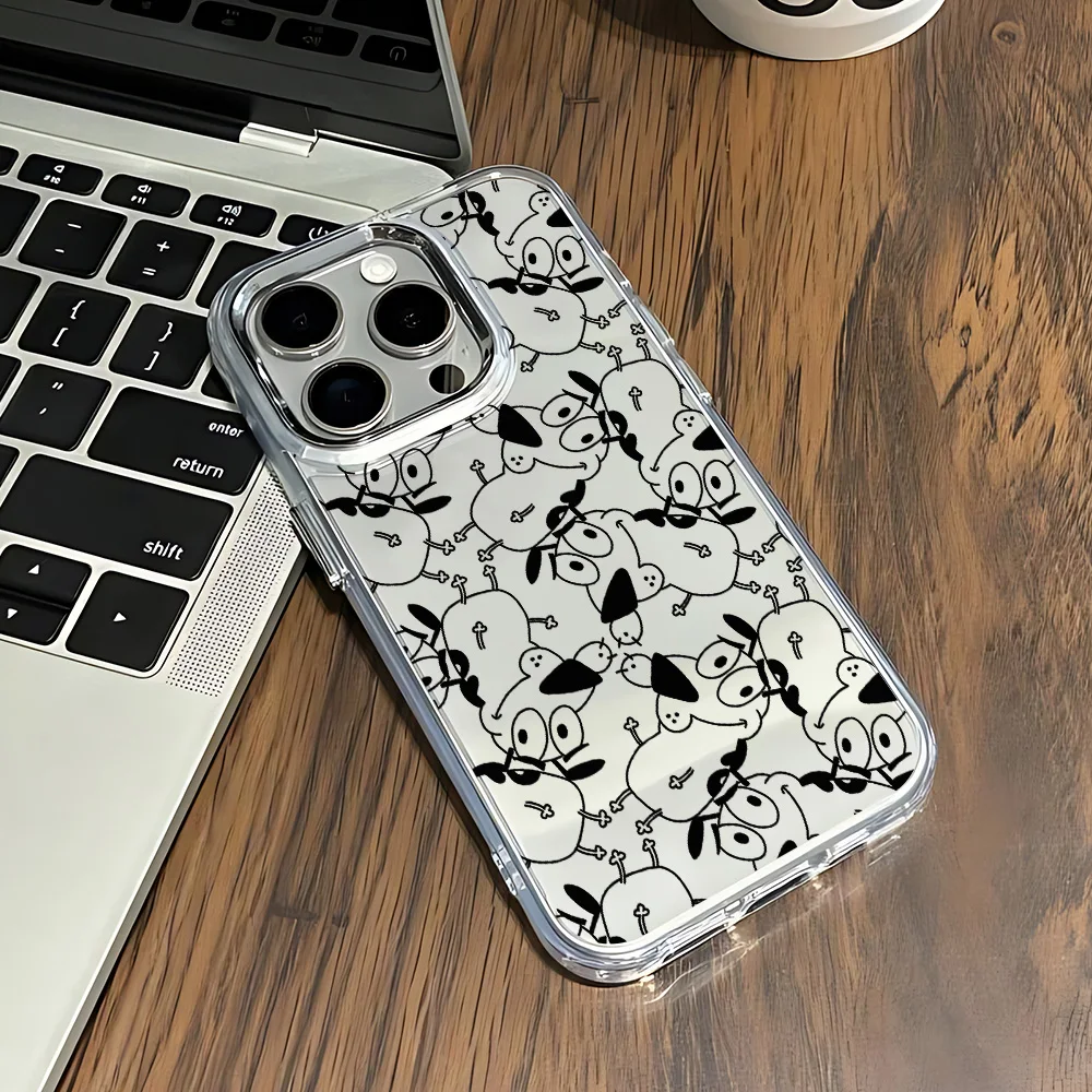 Cool Courages Cowardlys Dog Phone Case For Xiaomi Redmi Note A5 A3 15 14 13 14c 13c 12 11 12s 12c 10c 10 9 Pro Plus 4G 5G Cover