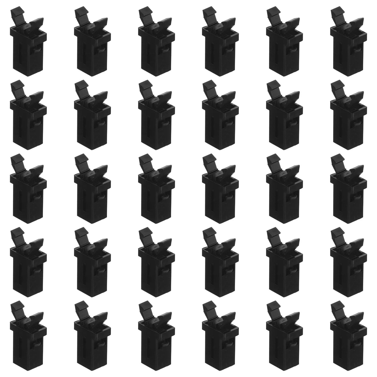 

30pcs Trash Can Lid Spring Push Type Switch Press-Type Lock Elastic Closure Self-Locking Plastic Universal Replacement Buckle