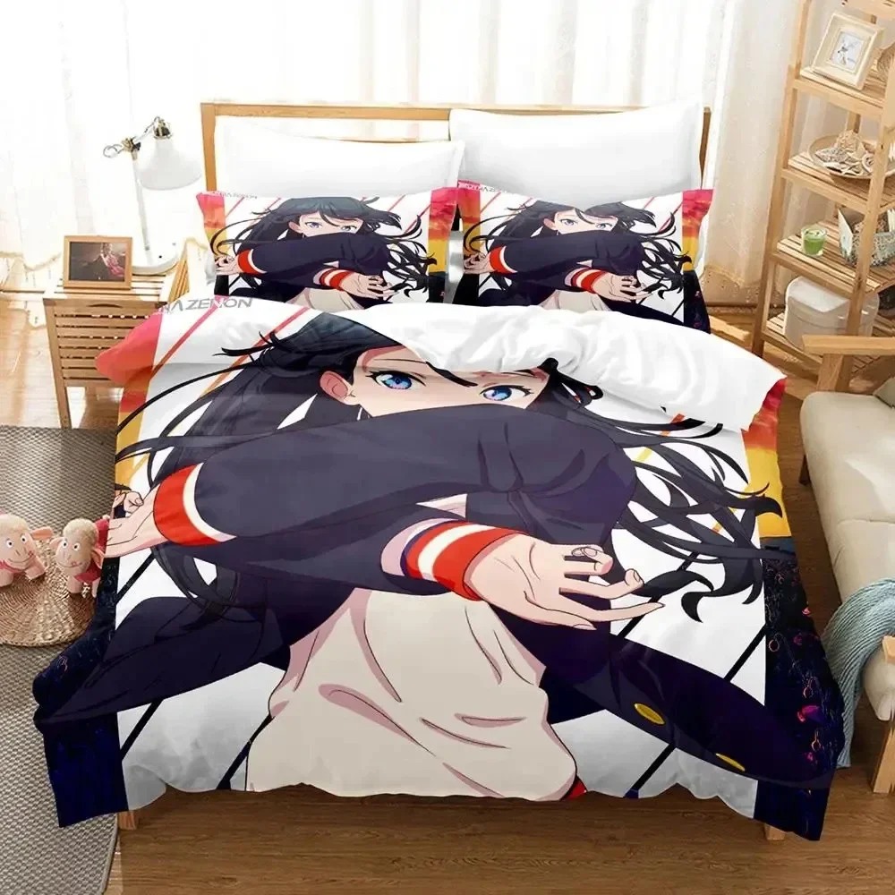 

Anime SSSS.GRIDMAN Comfortable Duvet Quilt Cover Pillowcase Bedding Set Children Bedroom Decoration Home Textile