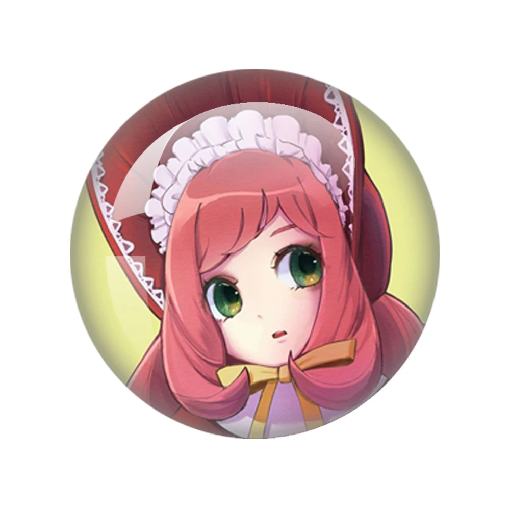 Spy X Family Cute Anime Anya Round Glass Photo 12mm-40mm Cabochon Demo Flat Back Making Findings
