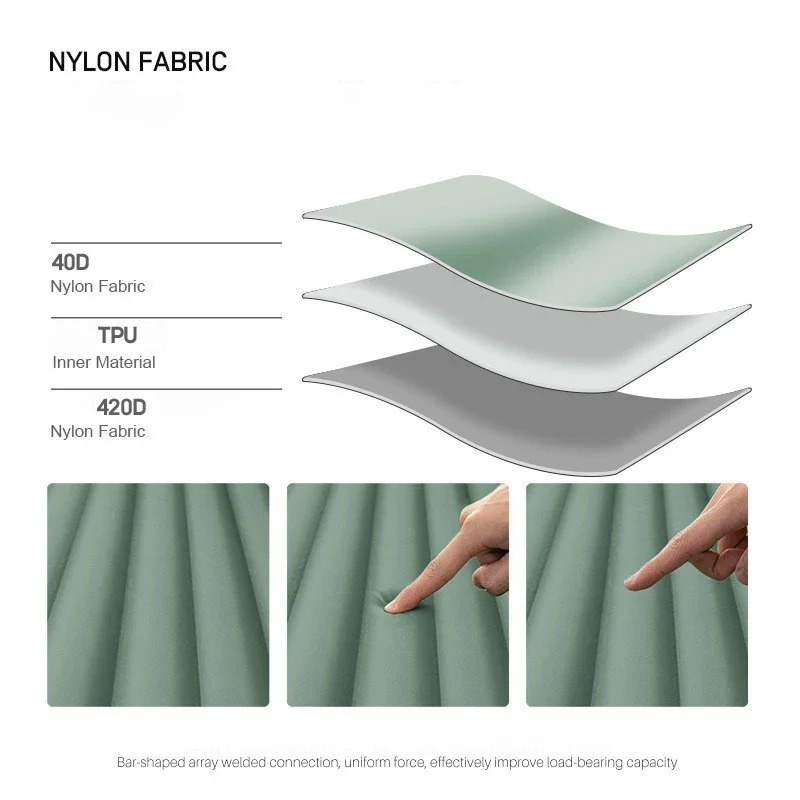 Portable Inflatable Seat Pad with Backrest, Foldable Beach Camping Cushion, Outdoor Adjustable Seat Chair