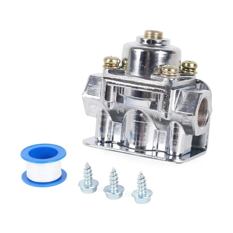 For Auto Parts 3/8 Zinc Alloy Carburetor Fuel Valve 12-804 Fuel Pressure Regulator 12-803 2pcs