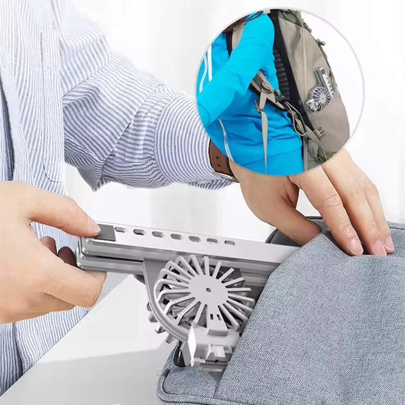 Adjustable Laptop Fan Cooler Stand Heat Dissipation Foldable Portable Tablet Notebook Holder Cooling Aluminum Alloy Laptop Stand