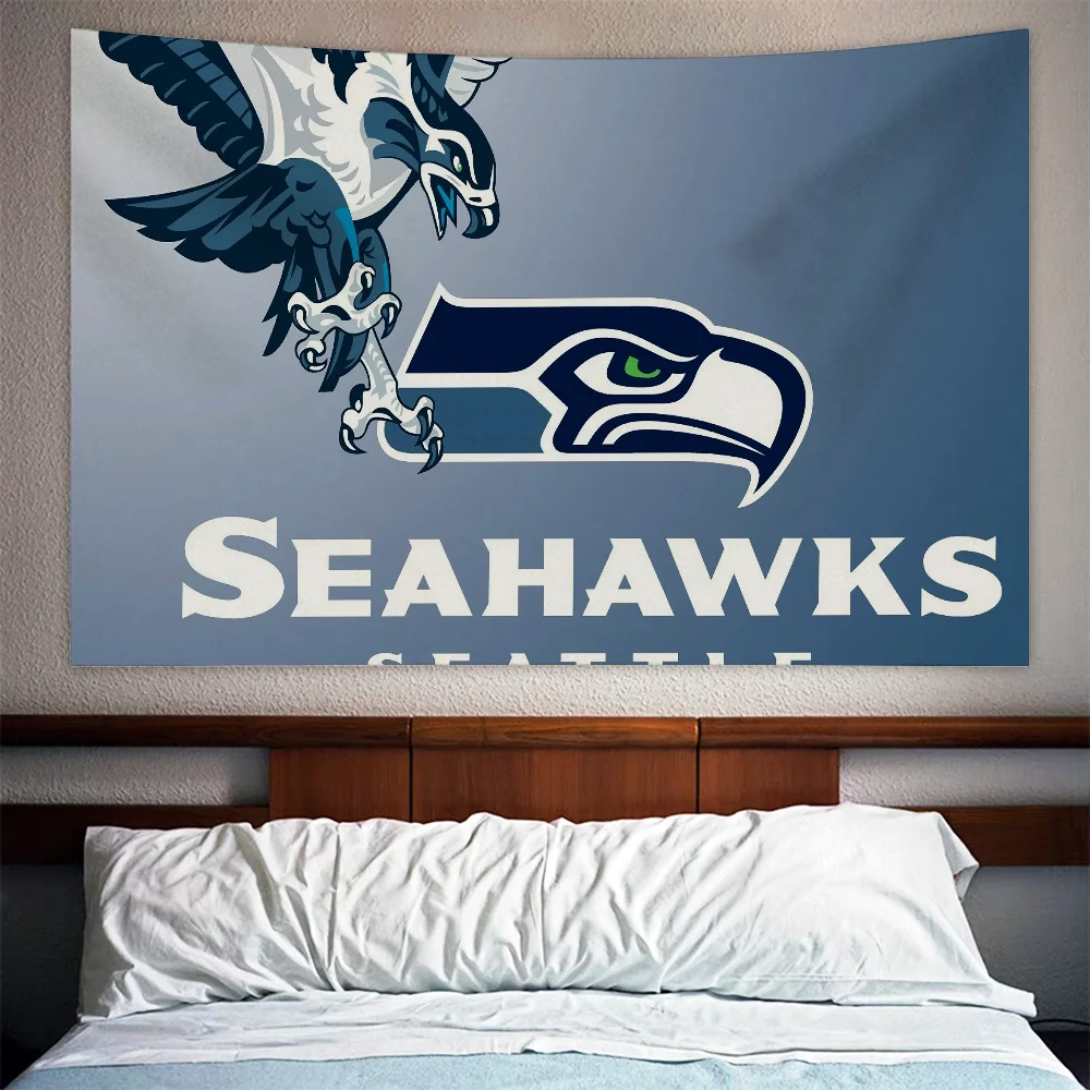 SeattleS SeahawkS Tapestry for Bed Room Decor Aesthetic Decoration Custom Tapestry Wall Hanging Home Decorations Tapestries Art