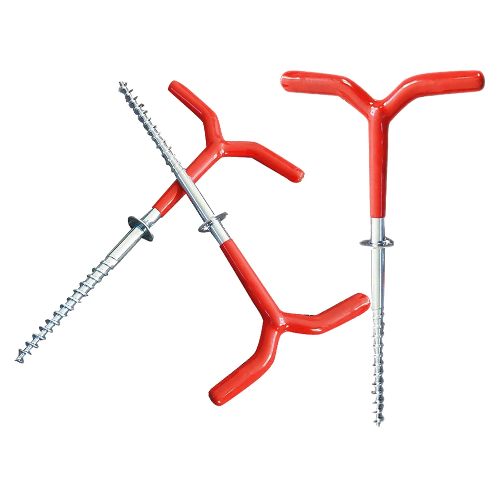 

3pcs Fishing Tent Anchors Heavy Duty Spiral Ice Screws Ground Stakes for Ice Fishing Shelters Beach Umbrellas Outdoor Pegs Tools
