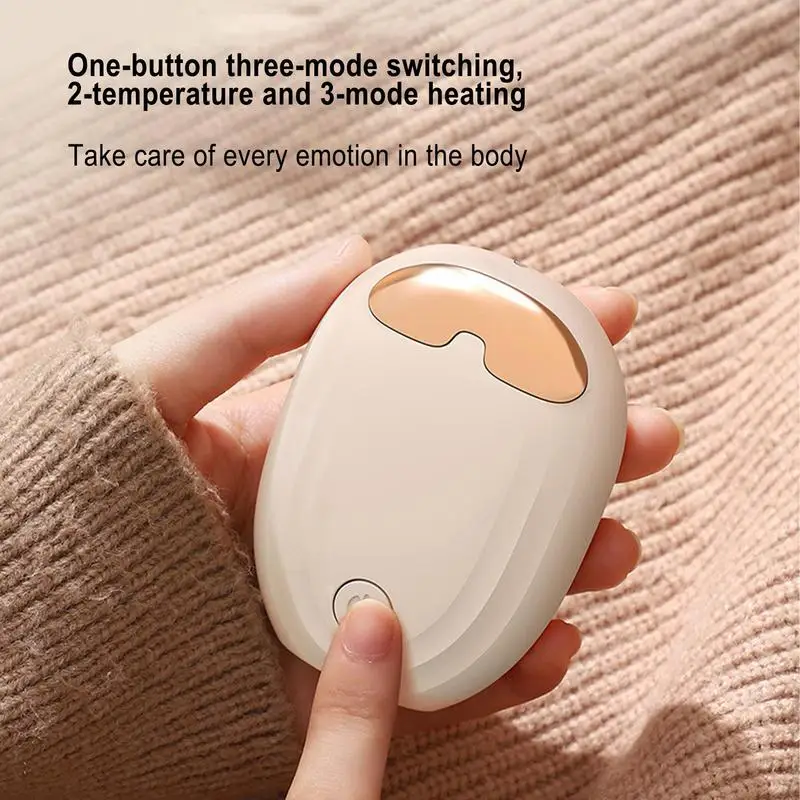 1200mAh Cartoon Hand Warmer Mini Portable USB Rechargeable Hand Warmer 3Level Heating Night Light With Hand String Winter