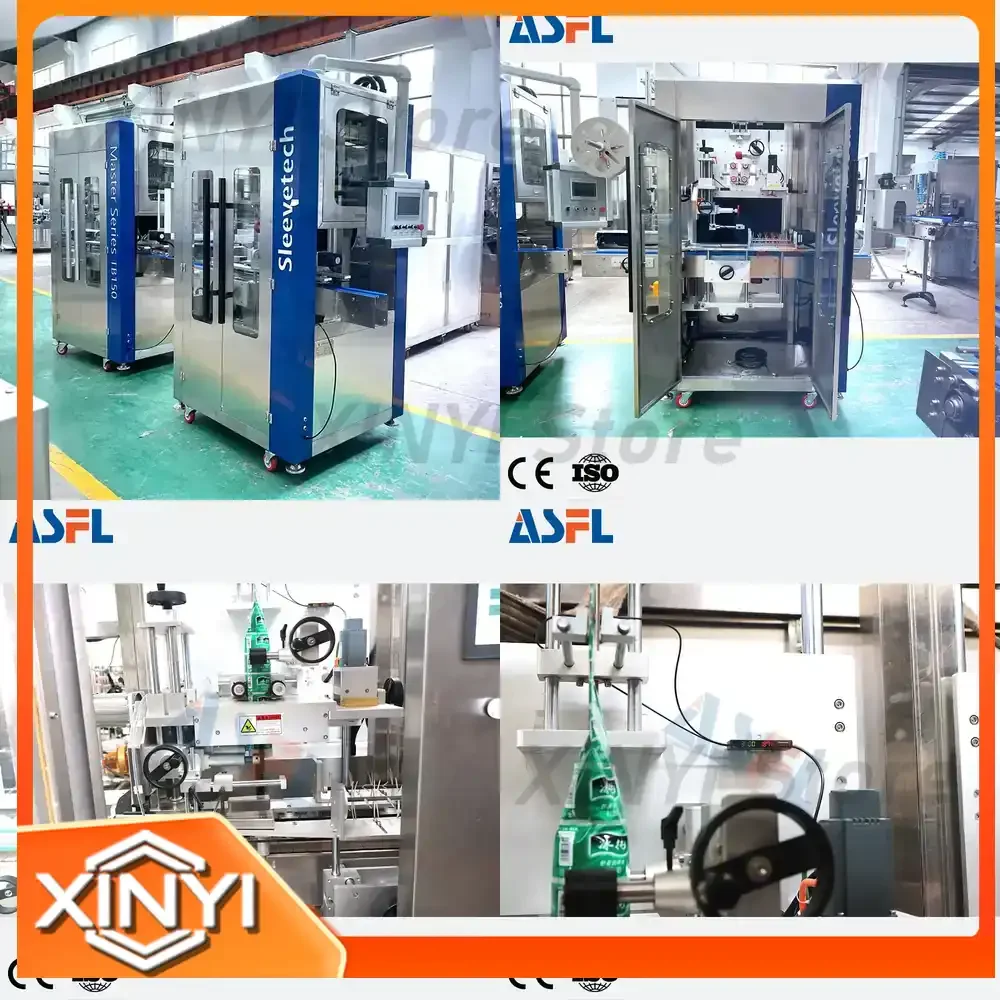 Automatic PVC Shrink Sleeve Labeling Machine for Plastic Bottle Round Bottle Wrapping Labeler for Packaging Equipment