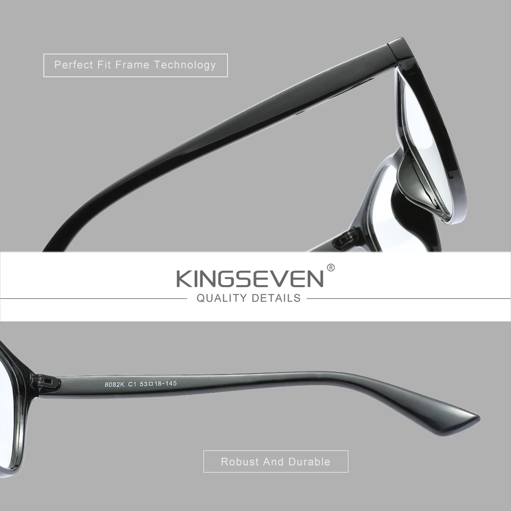 KINGSEVEN Casual Anti-Blaulicht-Brille für Männer/Frauen Blaulichtfilter Computer-Schutzbrille Modische Casual-Brillengestelle – Detail 2