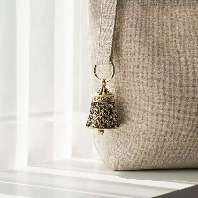 Creative Christmas Bronze Bell Premium Brass Bell Rustic Home Decoration Ornament for Winter Holiday Gift