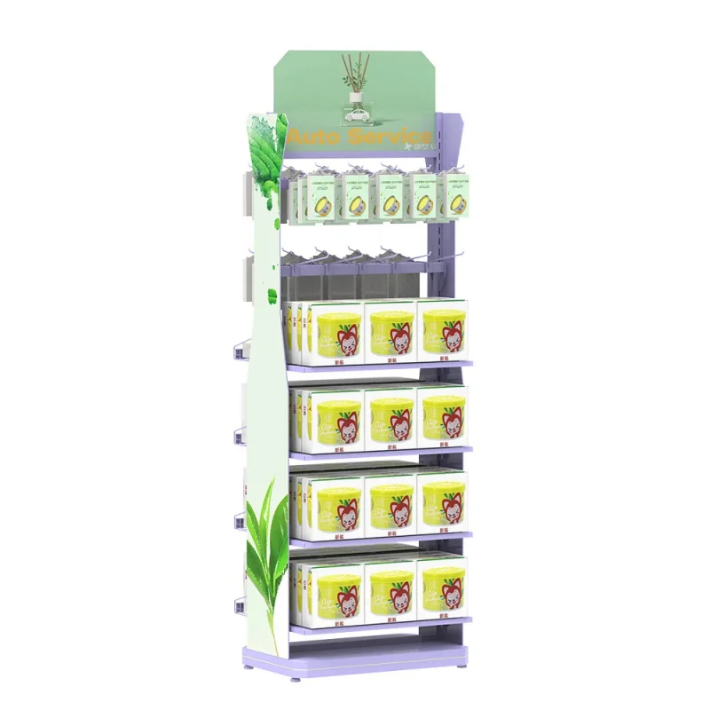 custom.Customized Floor Standing Metal Display Rack Potato Chip Snack Shelf Retail Store Display Racks
