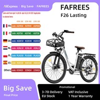Fafrees F26 Lasting E-Bike Men's 26 Inch E Mountain Bike Women 250 W Ebike Battery 36 V 20.3 Ah Electric Bicycle 120 kg, 25 km/h