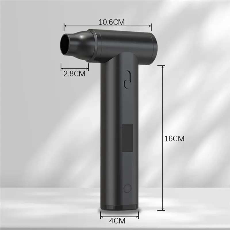 LED Display Brushless Jet Fan Mini Turbo Fan Electric Air Duster Dust Removal Jet Dry Blower-AA25