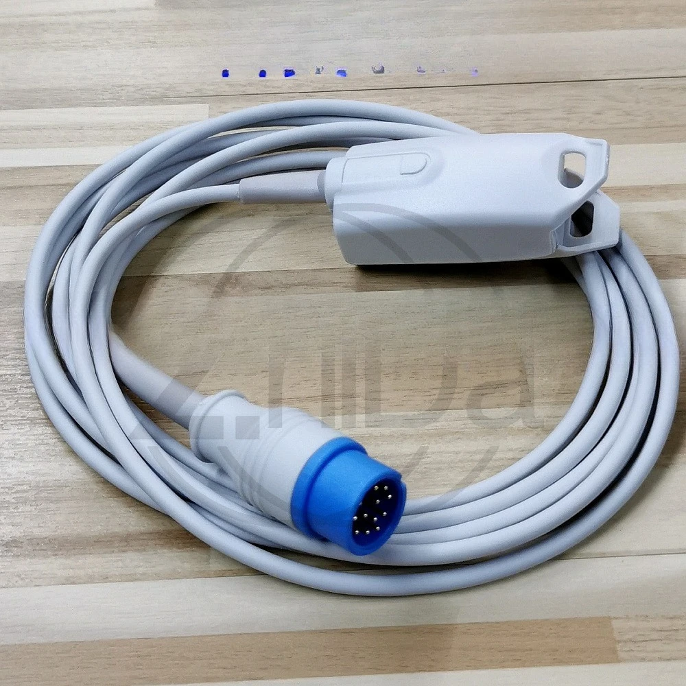

Совместимый зонд SpO2 для монитора пациента Coman C50 C30 C70 C80 NC8 8000E, 12-контактный датчик пульсоксиметра на палец