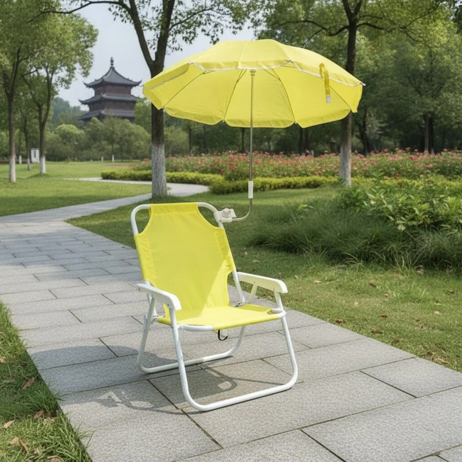Lightweight Outdoor Folding Chair with Umbrella Alloy Frame Compact Portable Beach Seat for Fishing Camping Terrace Garden Relax Lightweight Outdoor Folding Chair with Umbrella Alloy Frame Compact Portable Beach Seat for Fishing Camping Terrace Garden Relax
