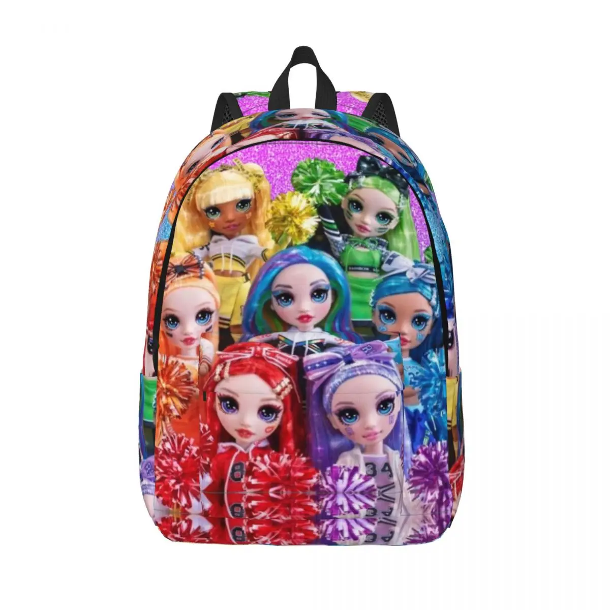 Rainbow High Dolls Backpack for Preschool Kindergarten School Student Bookbag Boy Girl Kids Daypack with Pocket