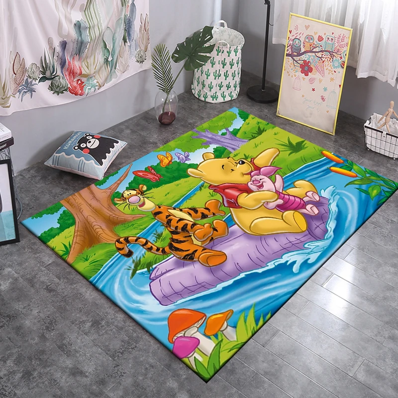 Disney Winnie The Pooh Bear Tigger Piglet Area Rug Carpet for Home Living Room Children\'s Bedroom Sofa Doormat Kid Mat Potdemiel