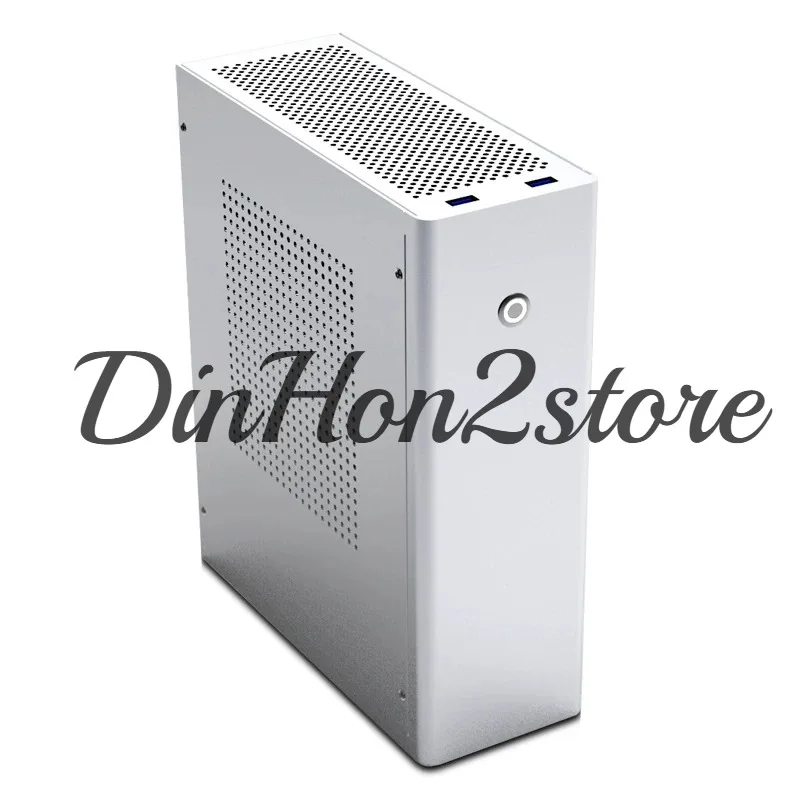 M1 all-aluminum mini computer case matx ITX independent graphics card mini desktop HTPC1U power supply