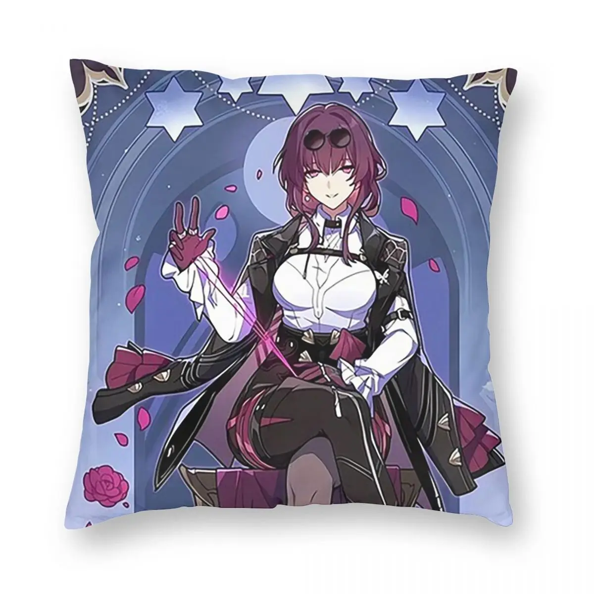 Kafka Animated Game Honkai Star Rail Square Pillowcase Pillow Cover Cushion Decor Comfort Throw Pillow for Home Bedroom