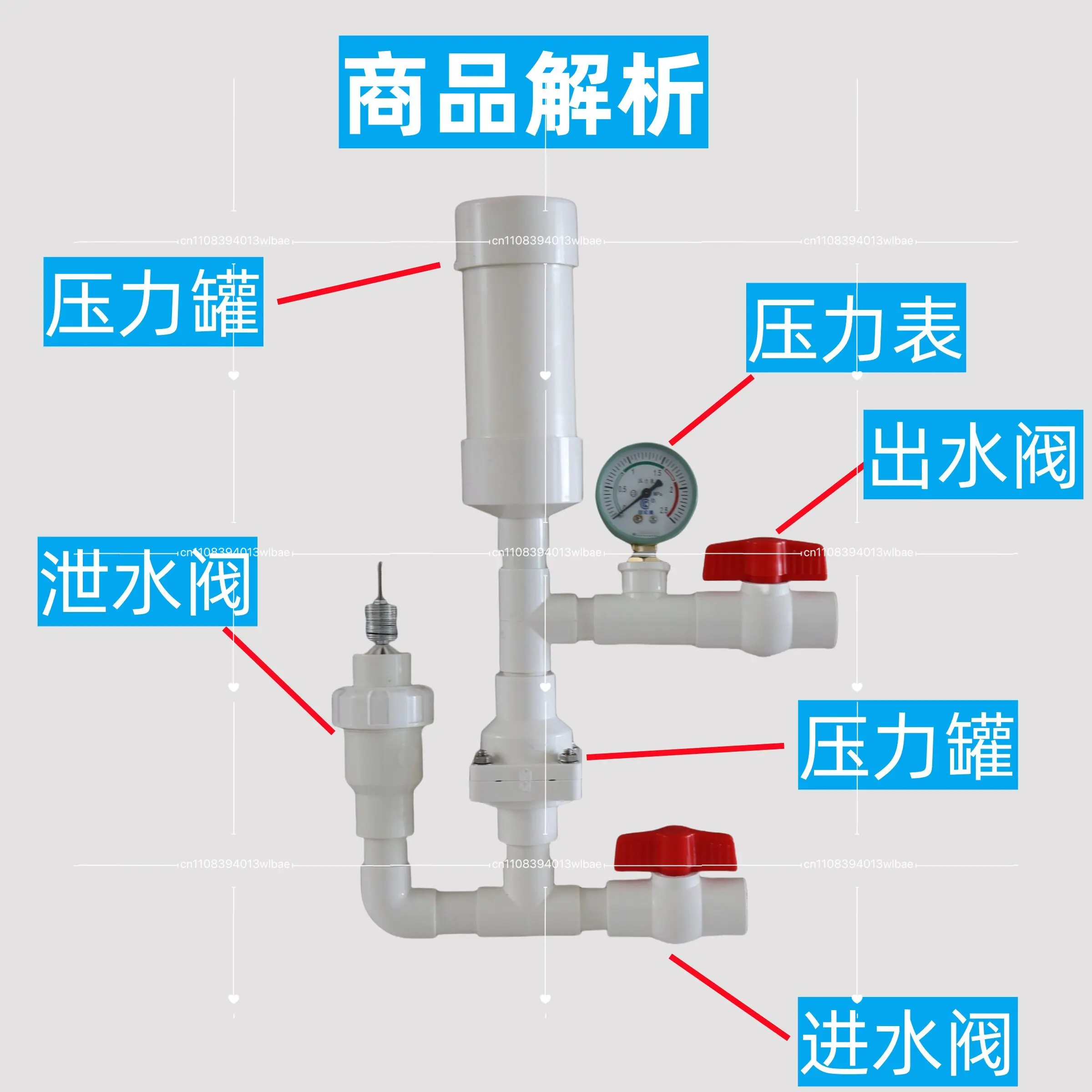 Mountainous Area Forest Irrigation Self-priming Pump, Water Hammer Pump Without Electricity or Oil, High-head Water Pump