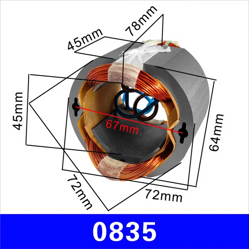 replacement-stator-for-makita-power-tools-full-copper-coil-motor-stator-assemblysl26064