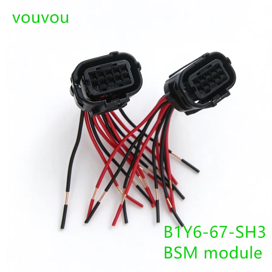 Car accessories body BSM-moudle short cord connector B1Y6-67-SH3 for Mazda 2 Mazda 3 Mazda 6 CX-3 CX-30 CX-5 CX-50 CX8 CX-9 MX-5