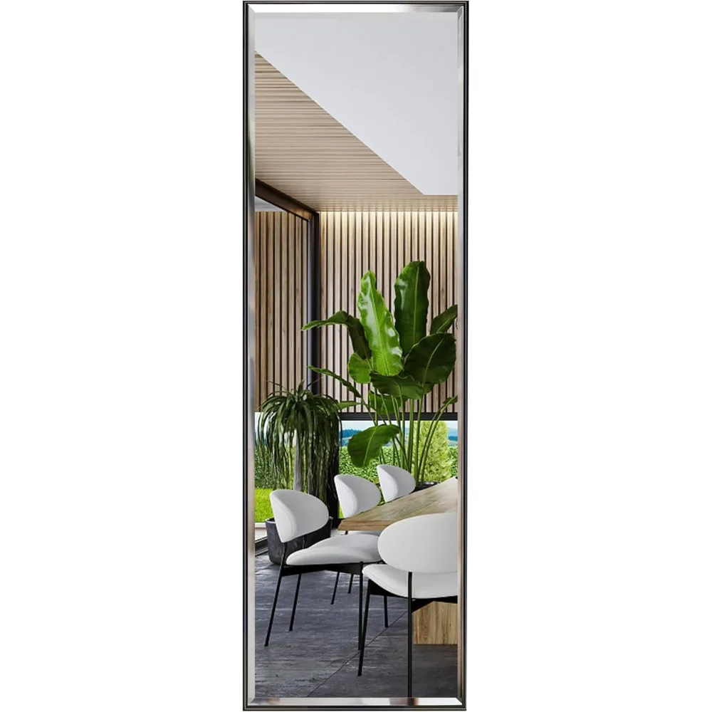 

14x48 Inch Full Length Mirror Wall Mounted, Large Body Door Mirror with Rectangular Framed for Bedroom Bathroom Living